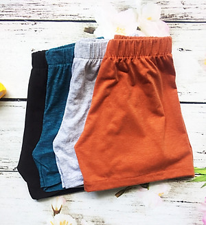 Combo 10 quần bé trai từ 3-32kg - Cotton thiên nhiên. Giao màu ngẫu nhiên