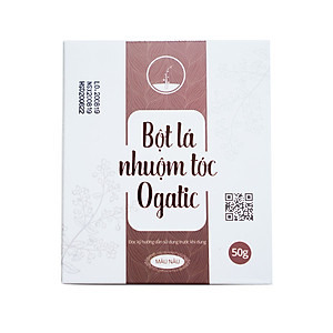 Combo 2 Hộp Bột Nhuộm Tóc Ogatic Màu Nâu 