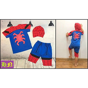 Đồ bộ thun siêu nhân bé trai từ 12-42Kg-Chất cotton 4 chiều in thấm yên tâm giặt máy -Hương Nhiên