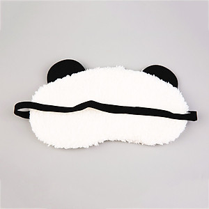 Tấm Bịt Mắt Ngủ Hình Gấu Panda Dễ Thương, Chất Liệu Bông Mềm Mại Dây Thun Co Giãn Tốt - Miếng bịt mắt ngủ cho văn phòng, du lịch
