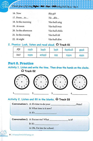 Sách Chinh Phục 4 Kỹ Năng Tiếng Anh Nghe - Nói - Đọc - Viết Lớp 4 Tập 2