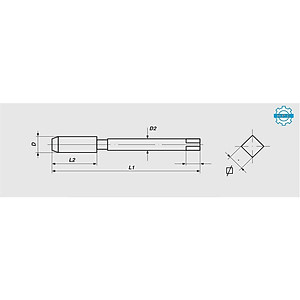 Mũi taro xoắn Volkel M 6 x 1.0