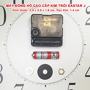 Máy Đồng Hồ Eastar J Kim Trôi Cao Cấp – Bộ Kim Tự Chọn (Bộ Kim Tự Chọn (Kim Bầu, Kim Hoa Văn, Kim Khung) – Tặng Pin Maxell Super Power ACE Red Dung lượng cao, Vỏ Nhôm Chống Chảy Nước