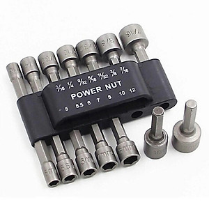 Bộ 14 đầu vặn khẩu cho khoan chuyên dụng loại 1 - 14 đầu tuýp chân lục giác - Hàng chính hãng 