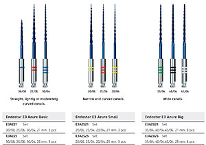 Trâm file nội nha từ châu Âu EndoStar E3 Azure-file dẻo