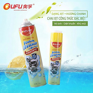 Chai Xịt Vệ Sinh Ghế Da Nội Thất Ô Tô OUFU AF-1101 720ml