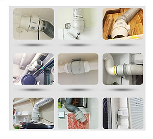 Quạt hút thông gió phi 200 - Quạt hút gió đồng trục cấp khí tươi cho công trình nhà - Hàng chính hãng GDXLFJ siêu chống ồn