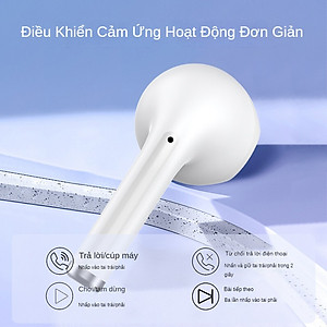 Tai Nghe Bluetooth Nhét Tai Không Dây FIRO A20 - Tai Nghe Bluetooth ENC Giảm Tiếng Ồn Thông Minh - Tai Nghe FIRO A20 Bluetooth 5.3 - Công Nghệ Kháng Nước IPX5 - Tai Nghe Không Dây FIRO A20 - Phù Hợp Với Tất Cả Dòng Máy - Hàng Chính Hãng