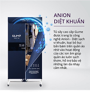 TỦ SẤY QUẦN ÁO GUME GMDC-2201 KOREA Hàng chính hãng