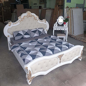 Giường ngủ gỗ cổ điển xuất khẩu 