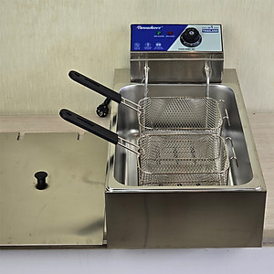 Bếp chiên nhúng ngập dầu 12L đơn Raiden RD-1112, công suất 3000W, 2 rổ chiên-Hàng chính hãng