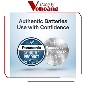 Vỉ 5 Viên Pin CR2032 Panasonic ( CR-2032/5BE x 1 Vỉ ) Lithium 3 V