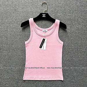 Áo sát nách, áo 3 lỗ nữ Hiền Trần BOUTIQUE form ôm không đệm ngực, chất cotton tăm lụa mềm mại, co giãn tốt- AH02