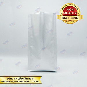 Túi 4 biên nhôm hong trong 14x30 đựng cà phê 500gr 