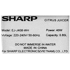Máy Vắt Cam Sharp EJ-J408-WH (40W) - Hàng Chính Hãng