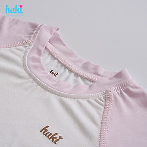 Bộ quần áo sơ sinh cho bé vải sợi tre siêu mềm mịn cao cấp - Bộ quần áo cộc tay raglan, phối màu, bộ cộc tay bé gái -  bộ cộc tay bé trai, đồ sơ sinh cho bé từ 3 tháng đến 3 tuổi (4kg - 15kg)  Haki BB022