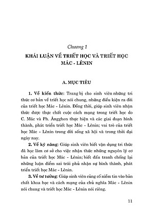 Sách - Giáo Trình Triết Học Mác - Lênin (Dành Cho Bậc Đại Học Hệ Không Chuyên Lý Luận Chính Trị)