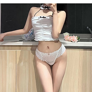 [Cao cấp] Quần lót lọt khe ren nữ đũng bé gợi cảm