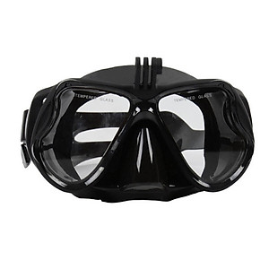 Mặt Nạ Lặn Kính Cường Lực YESURE chất liệu Polycarbonate chống hơi nước, dây đeo và phần viền silicon tạo cảm giác thoải mái khi đeo , chống tia UV có chân gắn Gopro - Kèm ống thở van 1 chiều cao cấp