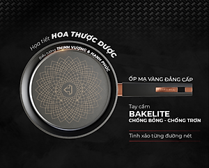 Chảo chống dính Ultra titanium Sunhouse STB - Dùng cho mọi loại bếp - Hàng chính hãng