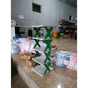Kệ giày dép 5 tầng, kệ giày dép chữ X, kệ đa năng