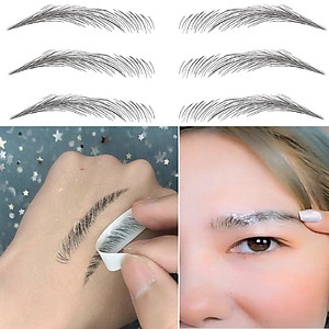 Set 20 Hình Xăm Miếng Dán Lông Mày 6D Chống Thấm Nước Lâu Trôi 