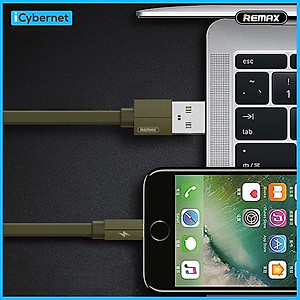 Cáp sạc 2.1A bọc dù siêu bền Remax RC-094 chống đứt gãy chiều dài 2m - Hàng chính hãng