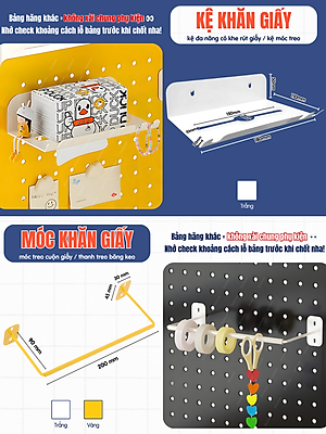 Phụ kiện hộp bút + khay đựng + kệ L ngắn + kệ L Dài + móc treo Dola Home - Phụ kiện bảng lỗ Pegboard kim loại