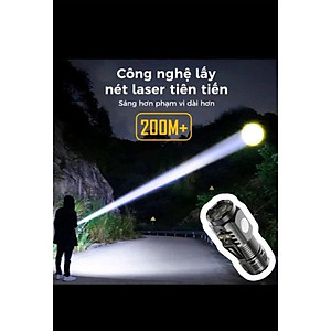 Đèn Pin Cầm Tay Siêu Sáng Mini Có Sạc USB Chiếu Xa 5 Chế Độ Sáng, Pin Trâu Chống Thấm Nước, Tiện Dụng – Hàng Nhập Khẩu