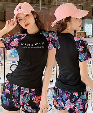 Đồ Bơi Nữ Hai Mảnh Đa Năng AT168 MayHomes Áo Bơi Nữ Và Quần Bơi Short Nữ