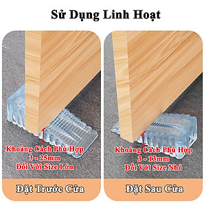 Miếng Chặn Cửa Silicone KUNBE Mẫu Mới Chống Sập Cửa Chắn Gió Va Đập Cửa An Toàn