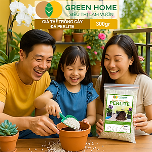 Đá Perlite Greenhome, Bao 300gr, Trồng Hồng, Thuỷ Canh, Giá Thể Trân Châu Giàu Khoáng Chất, Tăng Độ Tơi Xốp
