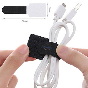Dây Đai Velcro Keo 3M Dán Tường Đa Năng Cuốn Dây Cáp Sạc Tai Nghe Treo Dây Điện Chống Rối