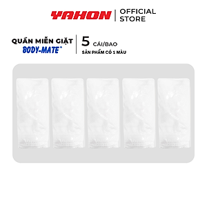 Combo Bao Quần Lót Miễn Giặt Tiện Lợi BODY-MATE Nam, 5 Cái/Bao
