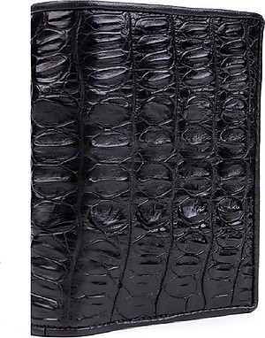 Ví nam da cá sấu đan viền gai đuôi kiểu đứng nhiều màu Huy Hoàng HT2258-2259-2260-2701