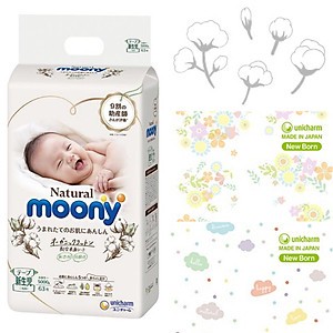 Tã dán cao cấp Moony Natural đủ size