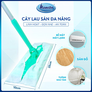 Combo 4 Tặng 1 Hộp Khăn lau sàn hút bụi tĩnh điện Ihomeda ( 25 khăn/ hộp) -  Combo 4 Free 1 iHomeda static dusting floor dry wipes ( 25 sheets/ box)