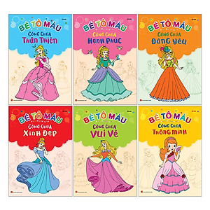 Sách Bé Tô Màu Công Chúa (Túi 6 Cuốn)