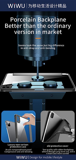 Bao Da 2 In 1 Magnetic Ipad Folio Case Dành Cho Ipad Chất Liệu Da PU Tổng Hợp Cao Cấp - Hàng Chính Hãng 