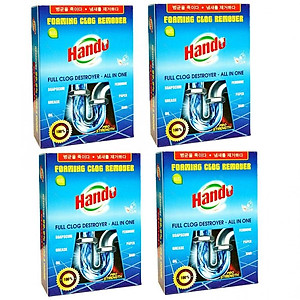 Bộ 4 gói bột thông cống 100g xuất khẩu Hando