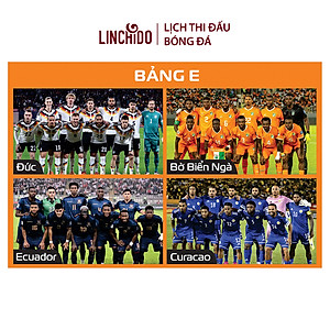 Lịch thi đấu bóng đá World Cup 2026 ( Kích thước 86 cm X 65 cm) chữ to, nhìn rõ