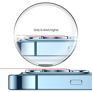 Bộ miếng dán kính cường lực Camera Diamond đính đá cho iPhone 12 Pro Max hiệu HOTCASE Kuzoom Lens Ring bảo vệ camera mang  lại khả năng chụp hình sắc nét full HD (độ cứng 9H, chống trầy) - hàng nhập khẩu