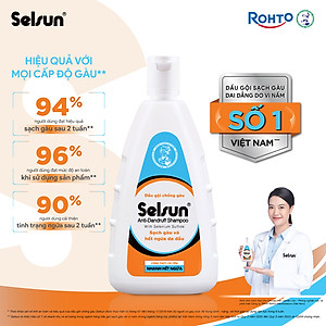 Dầu gội Selsun chống gàu, sạch gàu & hết ngứa da đầu Selsun Anti-Dandruff Shampoo 250ml