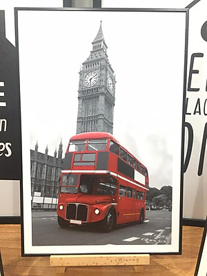 Bộ 3 tranh treo tường trên nền Canvas hiện đại phong cách Bắc Âu trang trí Phòng Khách, Phòng Ăn cỡ 40x60cm