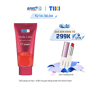 Sữa rửa mặt cải thiện dấu hiệu lão hóa dạng kem Hada Labo Pro-Aging Retinol B3 Cleanser 80g