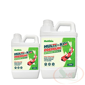 Vi sinh nước MultiBio Multi Koi Premium men tiêu hóa đậm đặc xử lý bể cá lớn ao hồ ngoài trời