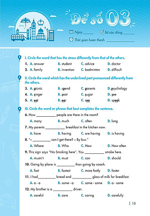 Sách Chinh Phục Đề Thi Vào Lớp 6 Trường THCS Chất Lượng Cao Môn Tiếng Anh