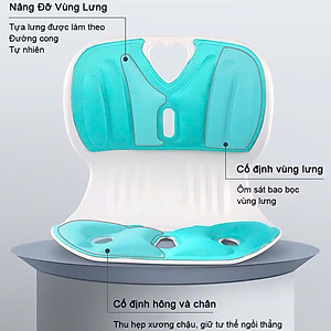 Ghế Công Thái Học Chỉnh Dáng Ngồi - Ghế Tựa Lưng Chống Cong Vẹo Cột Sống Cho Nam, Nữ, Trẻ Em - HÀNG CHÍNH HÃNG MINIIN