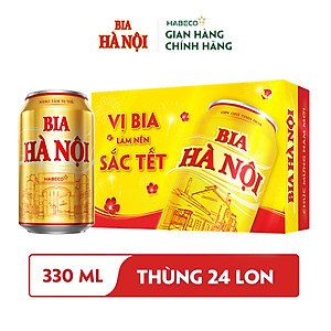 Bia Hà Nội Khuyến mại hè - Thùng 24 Lon 330ML