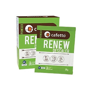 [Hàng chính hãng] Bột vệ sinh, tẩy cặn hữu cơ dành cho máy pha cafe, ấm đun nước - Cafetto Renew (25g)